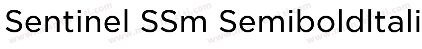 Sentinel SSm Semiboldltalici字体转换